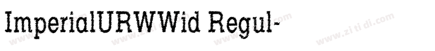 ImperialURWWid Regul字体转换